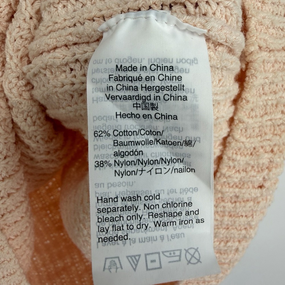 Madewell Monterey Sweater Tank Pink/Peach S Coastal Beach Softgirl Knit Feminine - Picture 5 of 7